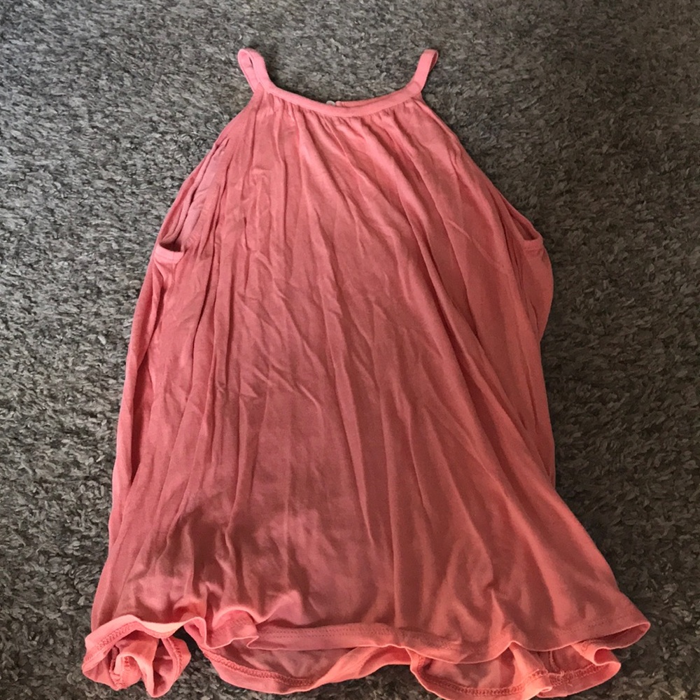 Loft High Neck Peach Tank Top